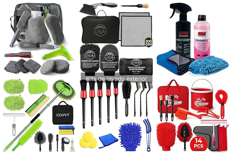Tipos de kits de lavado exterior para tu coche