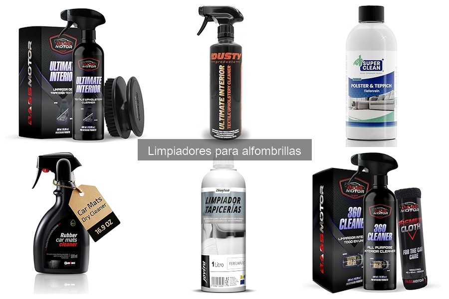 Tipos de limpiadores para alfombrillas de coche