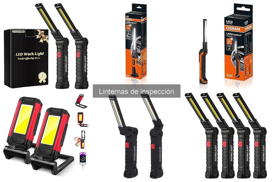 Tipos de linternas de inspección: LED, recargables y más
