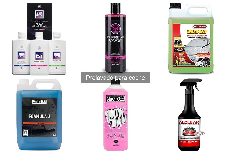 Tipos de productos de prelavado para coche: ¿cuál elegir?