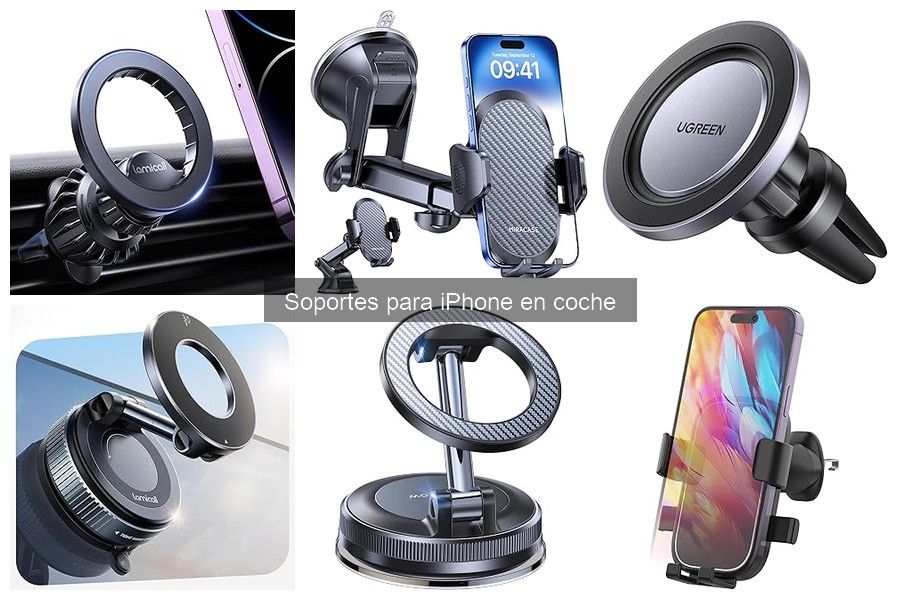 Tipos de soportes para iPhone en coche: guía completa