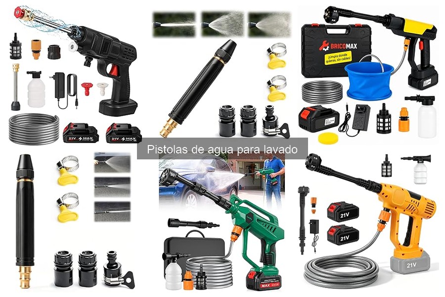 Trucos para usar pistolas de agua en el lavado de coches