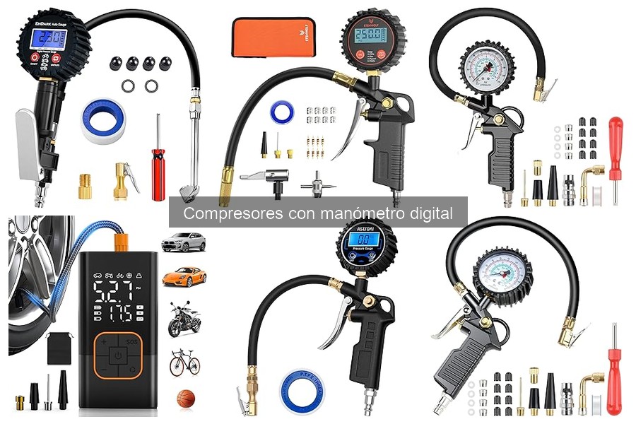 Ventajas y desventajas de compresores con manómetro digital